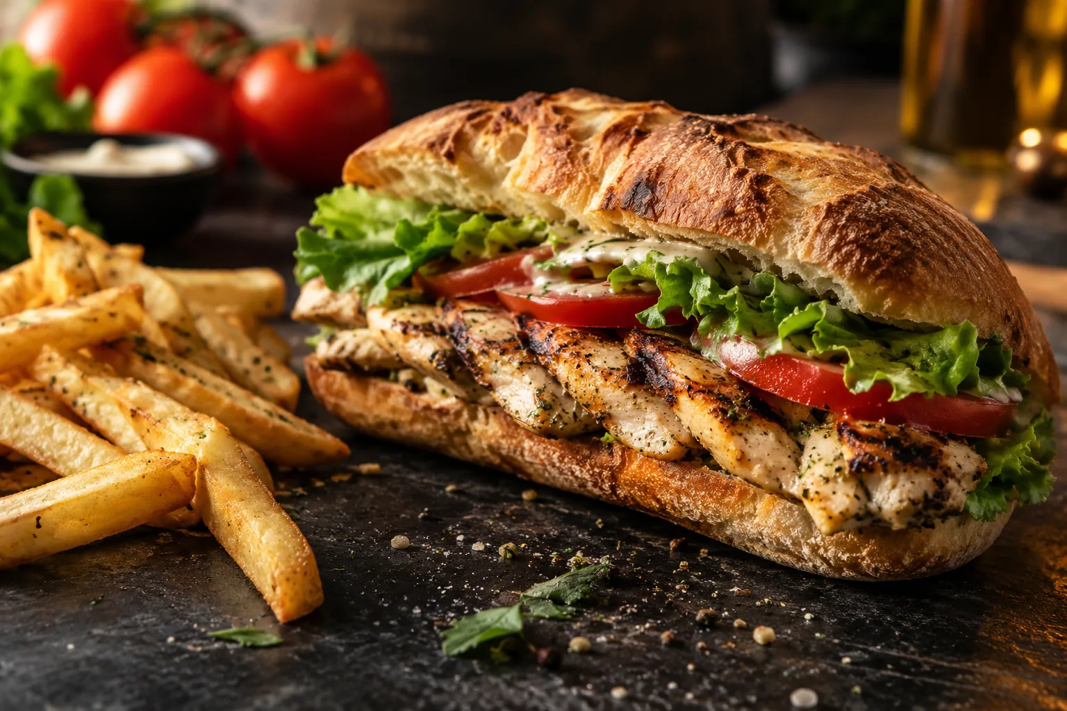 Panino con patatine