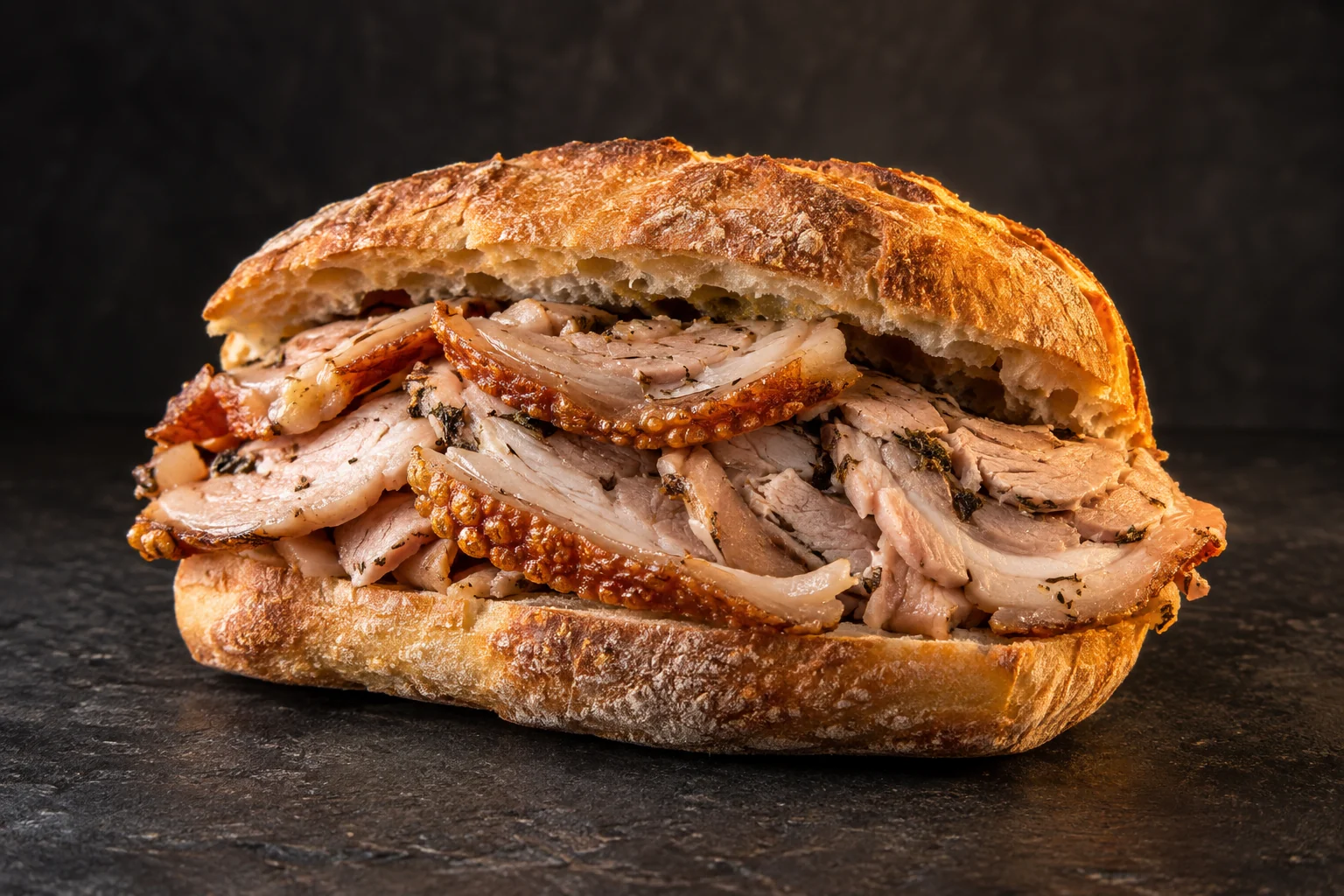 Panino con porchetta